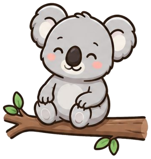 Koda resting on a branch